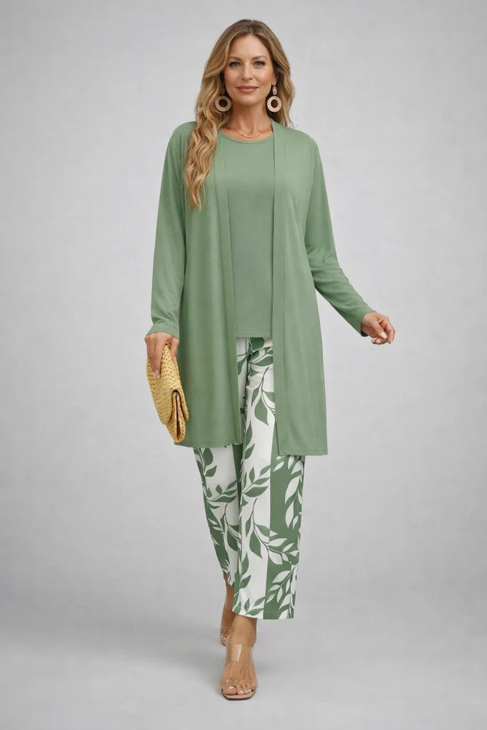 ELENA | THREE-PIECE WIDE-LEG SET FOR WOMEN