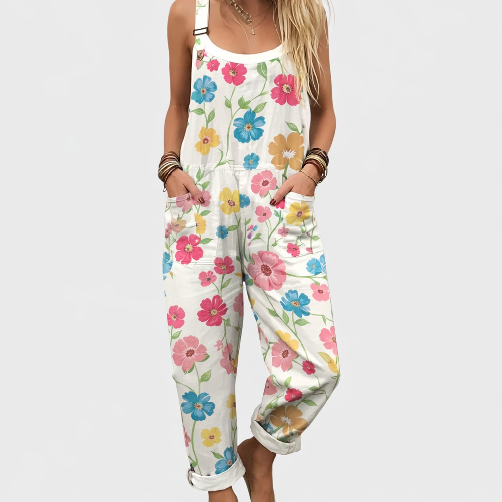 Cozy Printed Overalls
