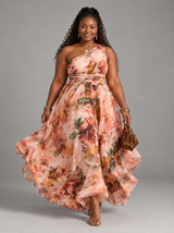 Celeste | One-Shoulder Floral Maxi Dress
