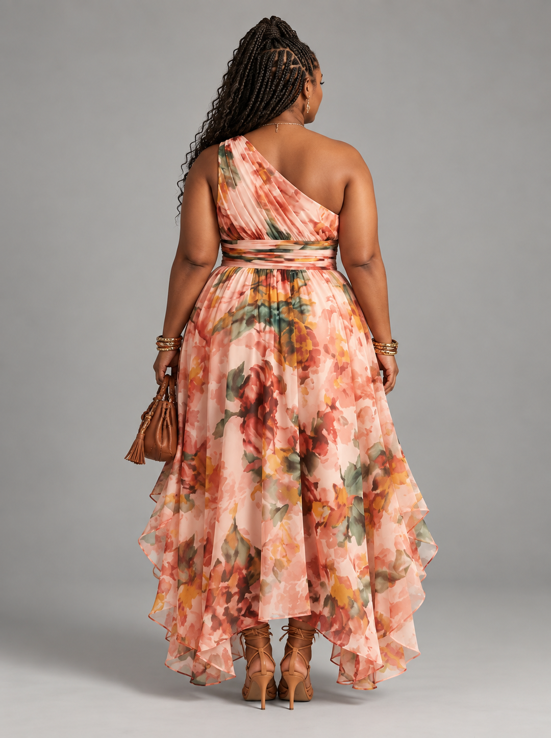 Celeste | One-Shoulder Floral Maxi Dress