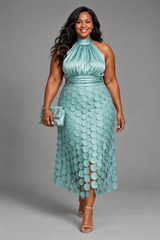 Wunmi | Elegant Dress with Bow Detail