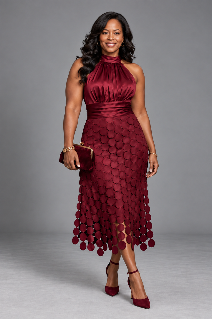 Wunmi | Elegant Dress with Bow Detail