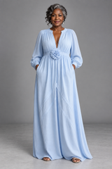 Funmi | 3D Floral High-Waist Maxi