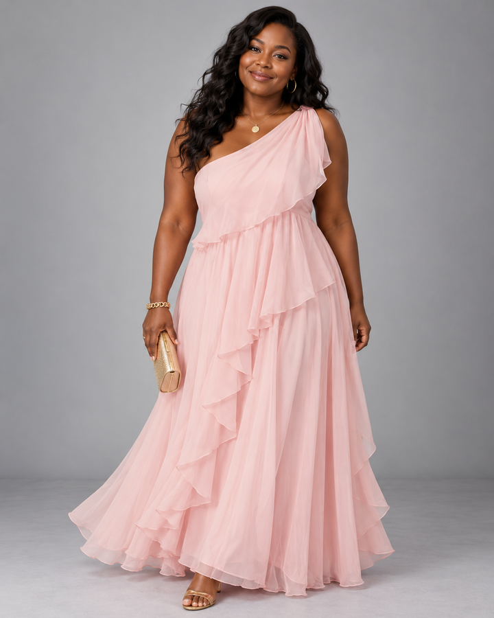 Simi | Cascading Ruffle Maxi Dress