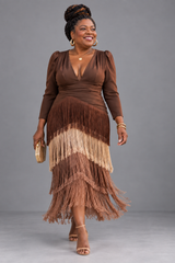 Peju | Fringed Midi Dress