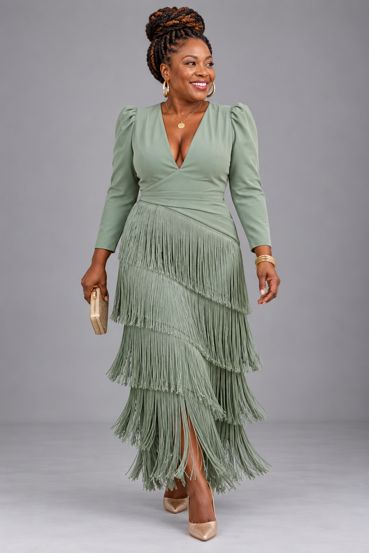 Peju | Fringed Midi Dress