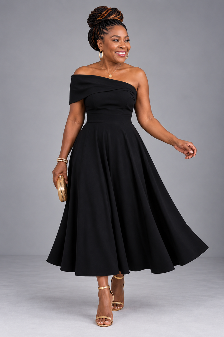 Oyinda | Graceful Sweeping Maxi Dress