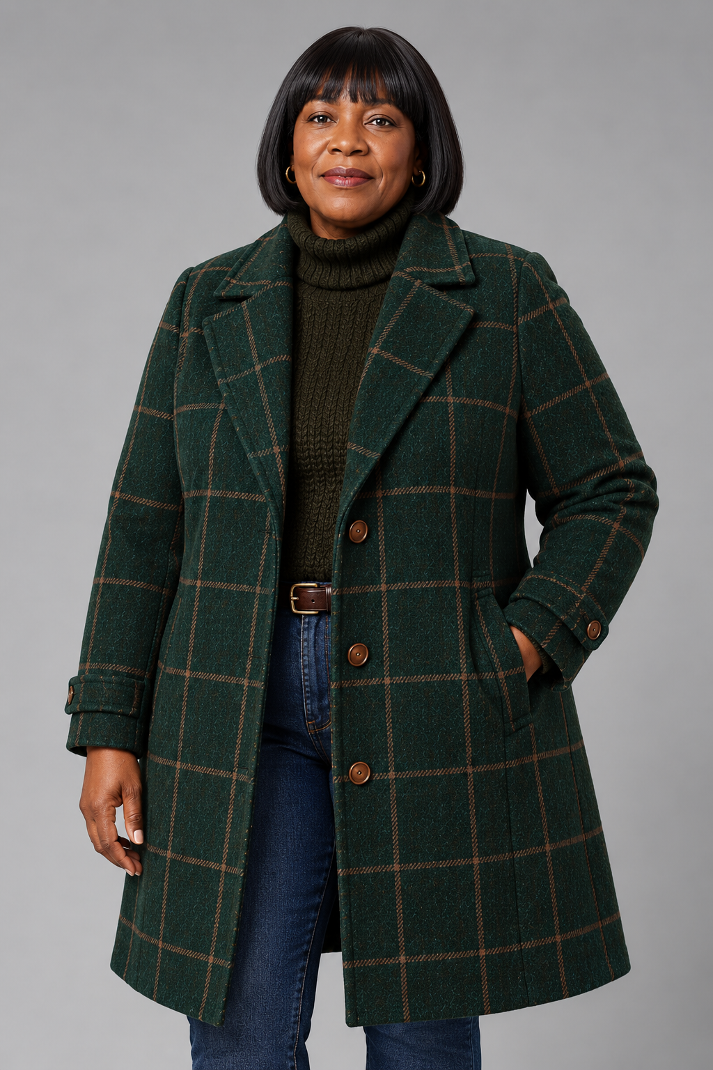 Bethany | Classic Checkered Coat