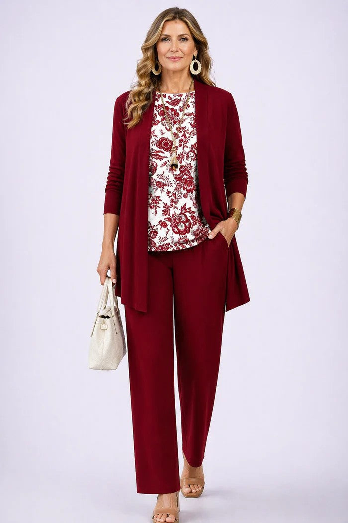 ELENA | THREE-PIECE WIDE-LEG SET FOR WOMEN