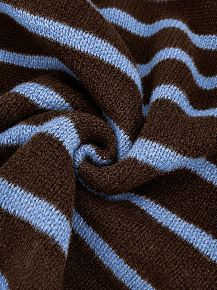 Mabel - Striped Knit Cardigan for Women
