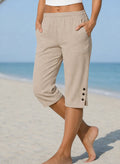 Delphia | Calf-Length Capri Trousers