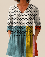 Nola | Long Blouse with a Striking Pattern