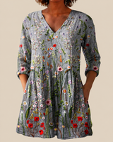 Sloane | Long Blouse with Expressive Pattern