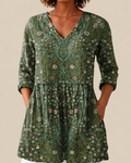 Skye | Long Blouse with Striking Pattern