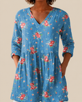 Ayla | Long Blouse with Bold Pattern