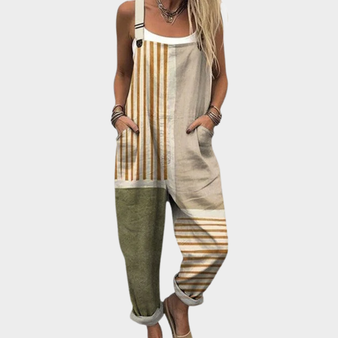Cozy Printed Overalls