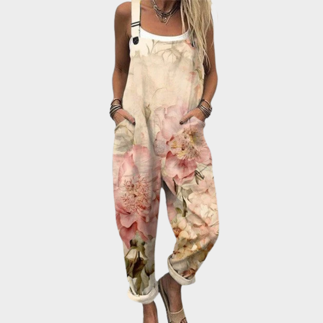 Cozy Printed Overalls