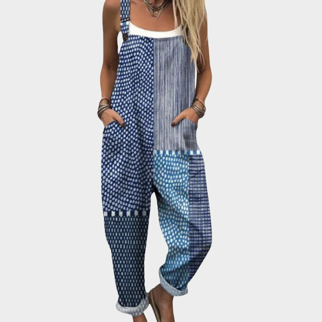 Cozy Printed Overalls