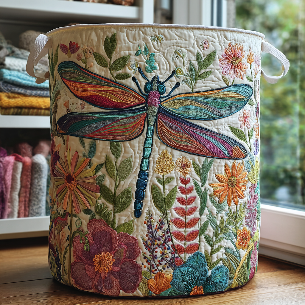 Mily | Dragonfly Garden Laundry Basket