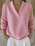 VIVELLE | RELAXED V-NECK SWEATER