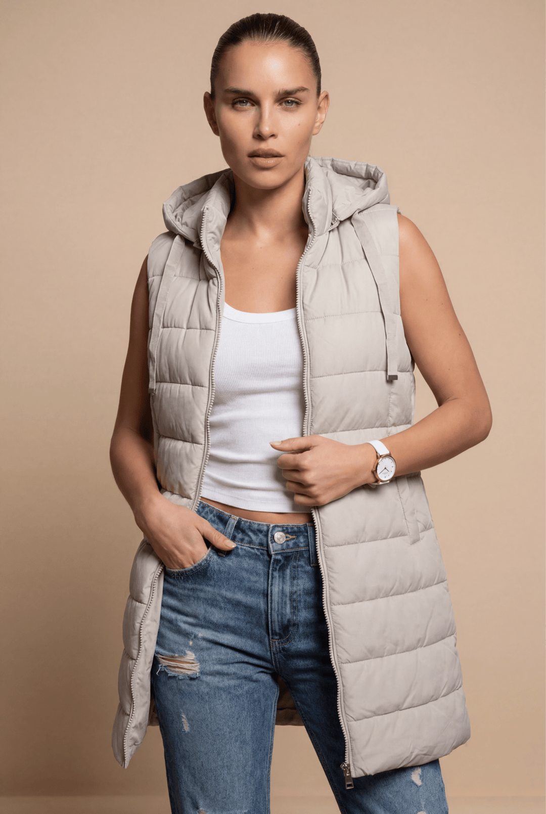 RAIN | Hood Long Puffer