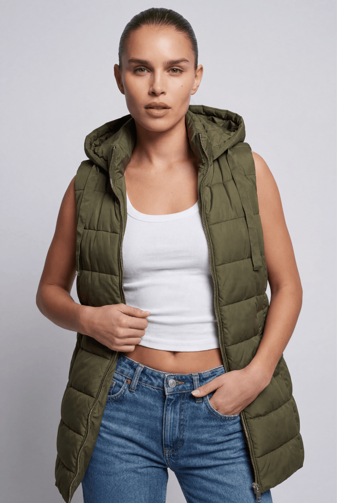 RAIN | Hood Long Puffer