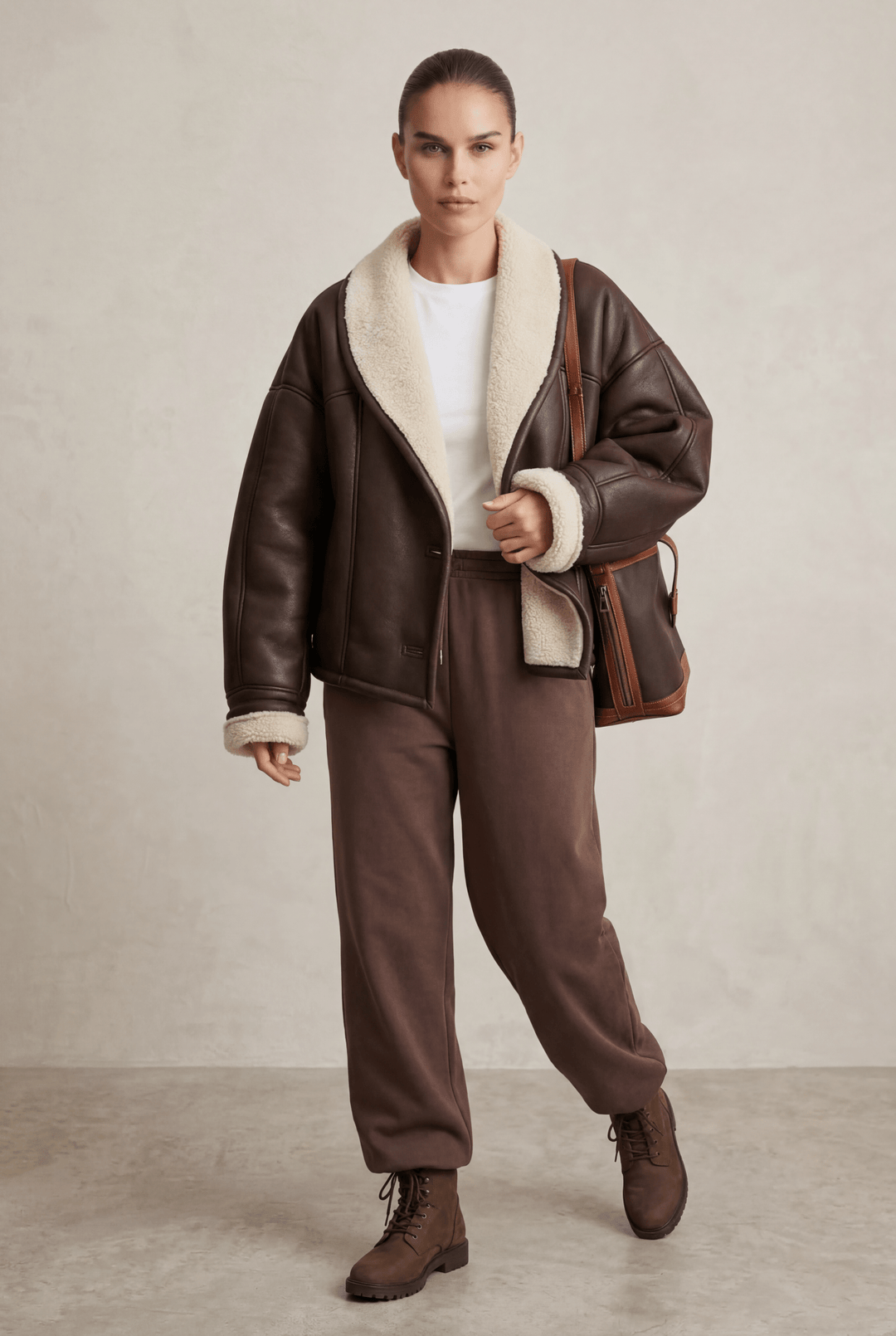ARIA | Oversized Shearling Jacket
