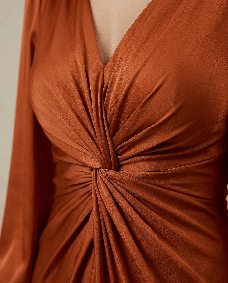 Liora | Elegant Draped Maxi Dress