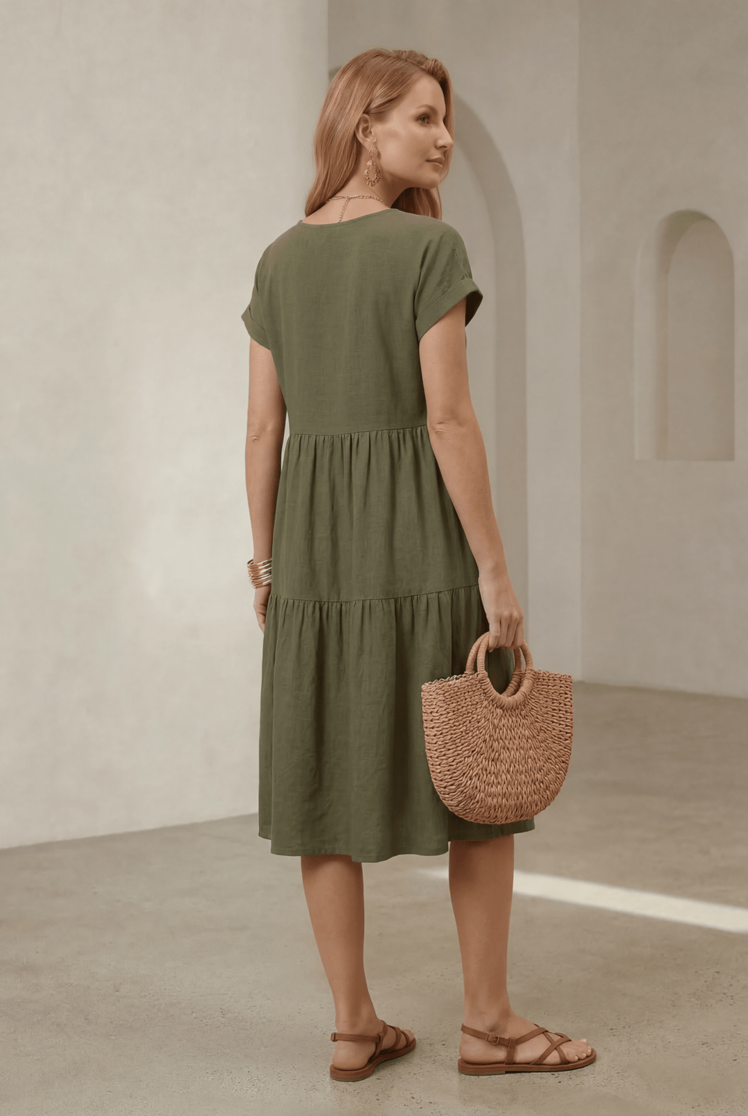 Celeste | Elegant Wrap Midi Dress