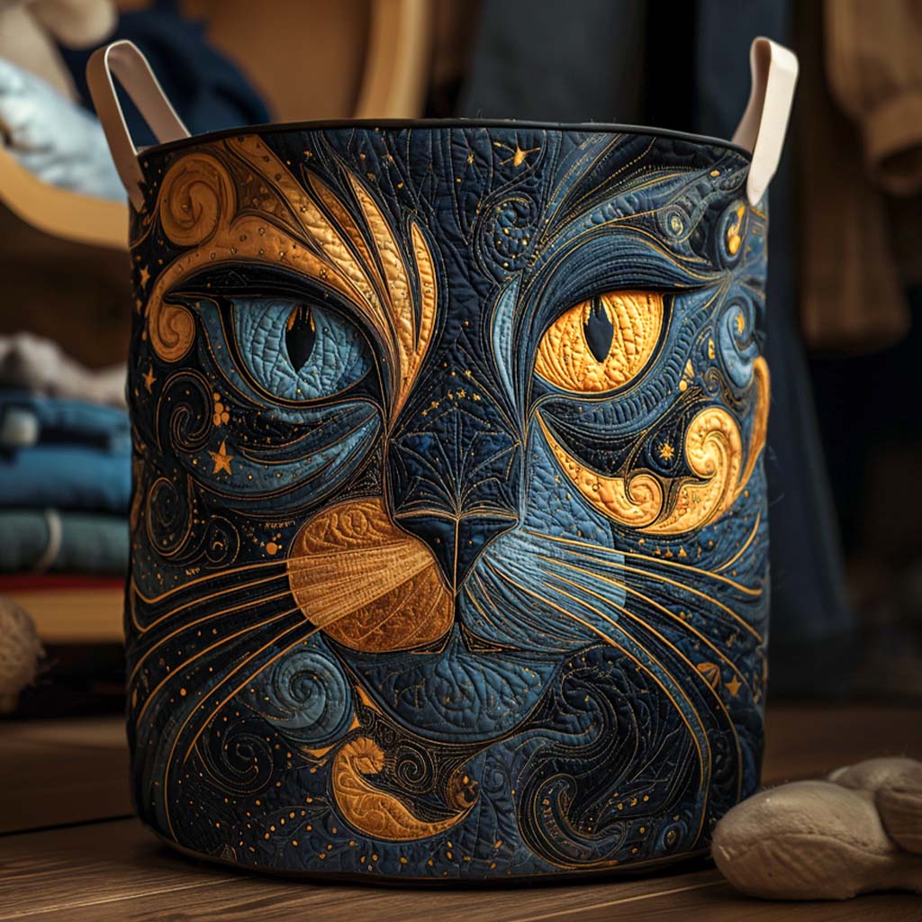 Charly | Galaxy Cat Laundry Basket