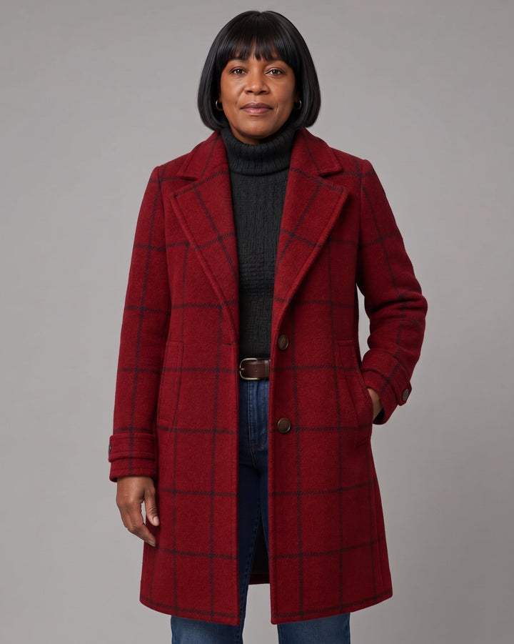 Bethany | Classic Checkered Coat