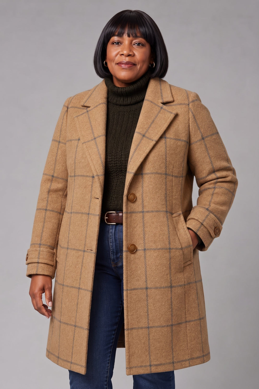 Bethany | Classic Checkered Coat