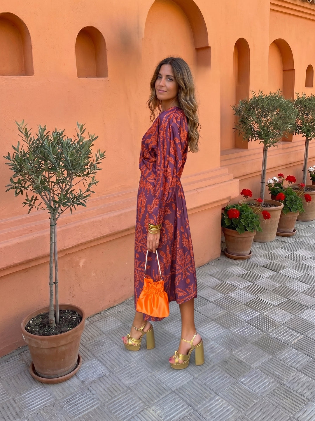 Silvia™ | Midi dress with print