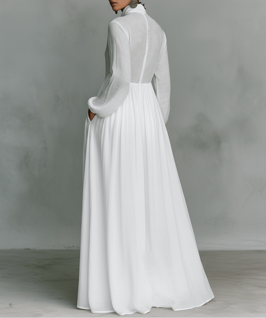 SERENA™ | Flowing Button-Front Maxi Dress