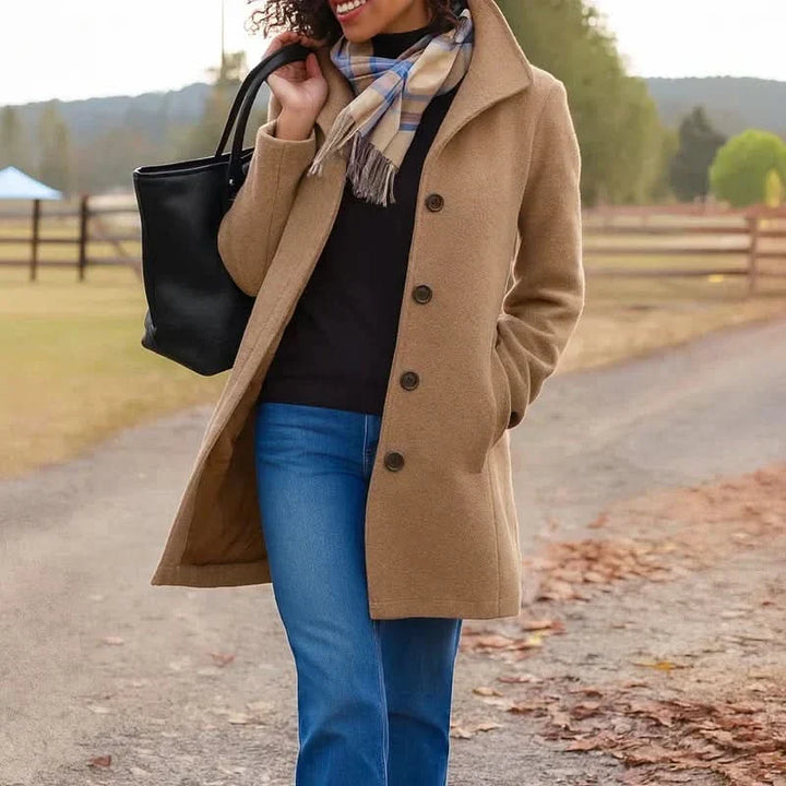 SERENA | HERITAGE BUTTON COAT FOR WOMEN