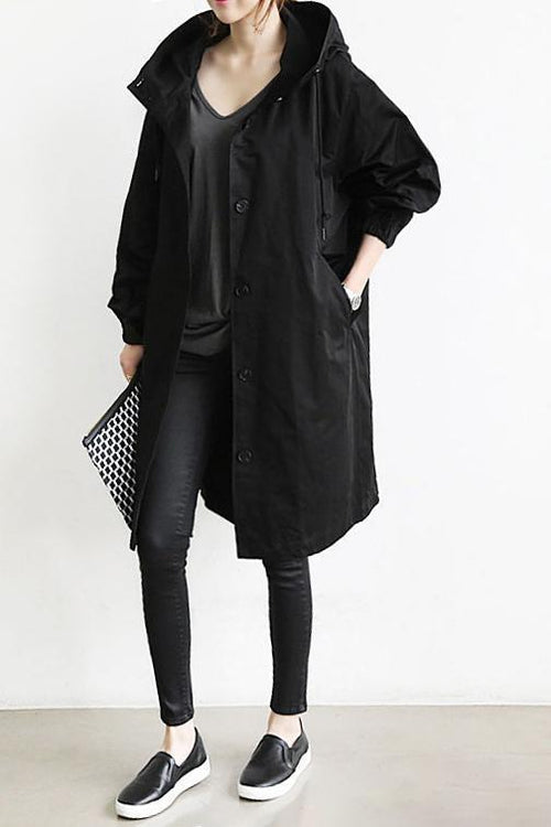 EVELYN | WATERPROOF HOODED TRENCH COAT FOR WOMEN