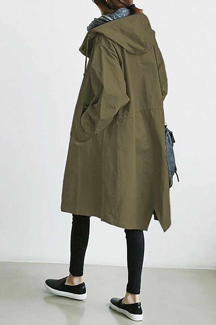 EVELYN | WATERPROOF HOODED TRENCH COAT FOR WOMEN