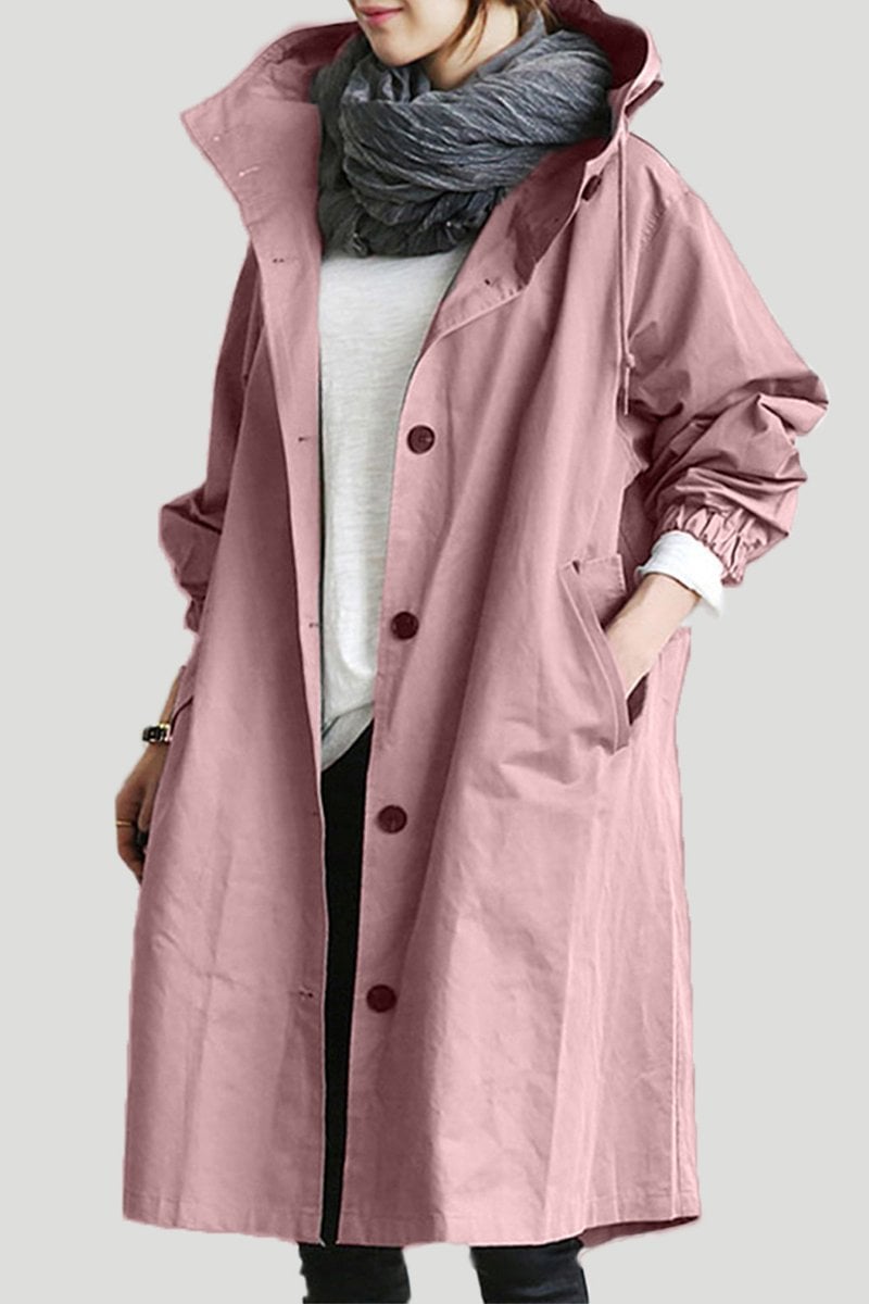 EVELYN | WATERPROOF HOODED TRENCH COAT FOR WOMEN