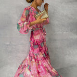 Ellis & Johnson™  | Wrap Dress with Floral Print