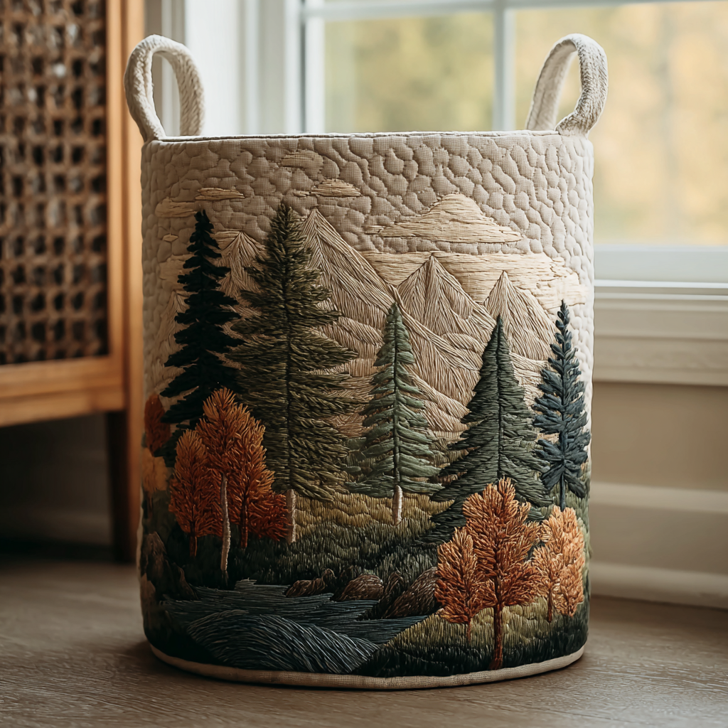 Evie | Forest Laundry Basket
