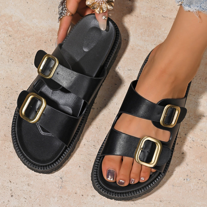 LALAINE™ – Chic Two-Strap Summer Platform Sandals