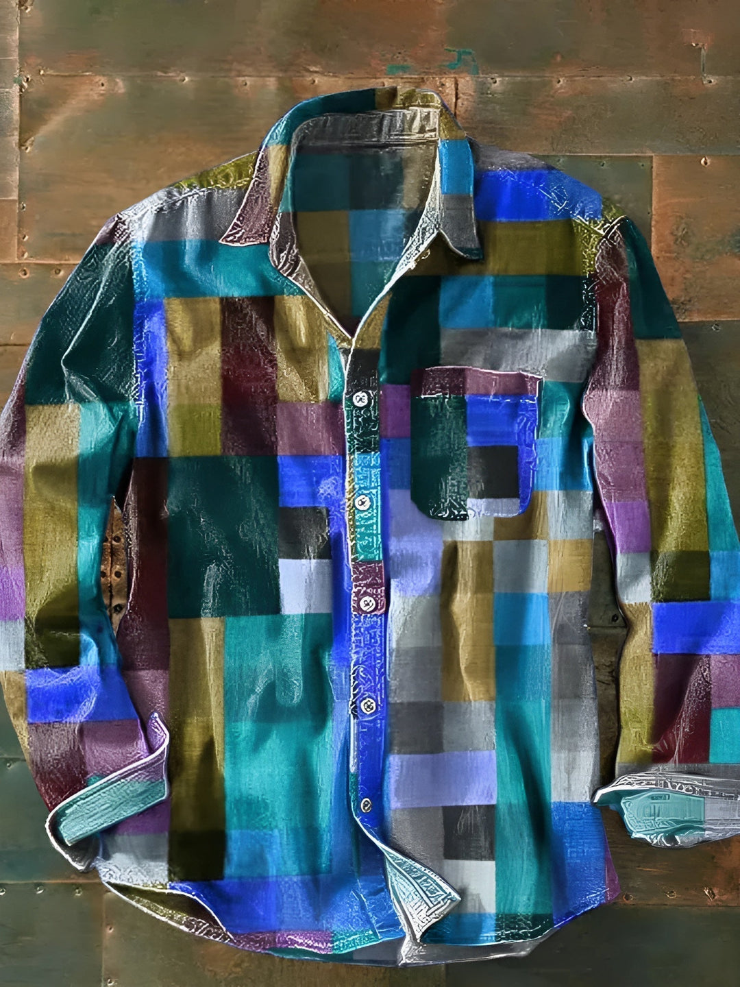 CLYDE | PATCHWORK SHIRT FOR MEN