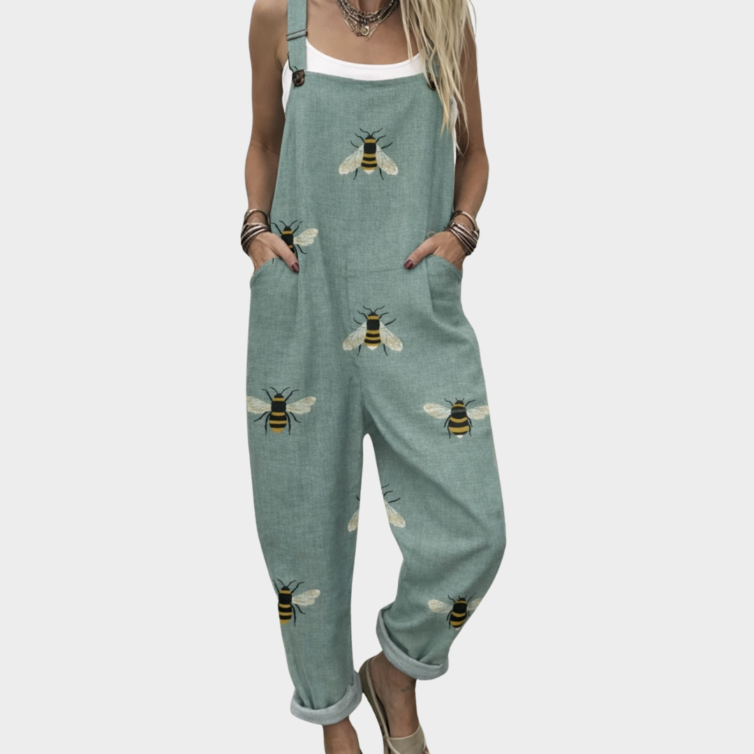 Cozy Graphic Overalls