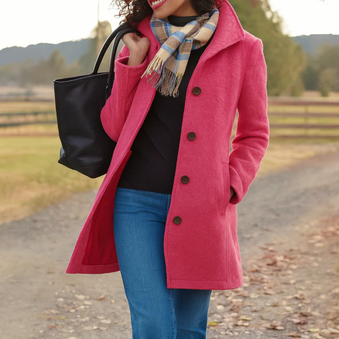 SERENA | HERITAGE BUTTON COAT FOR WOMEN