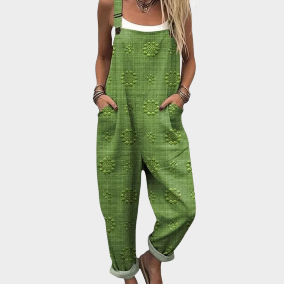Cozy Printed Overalls