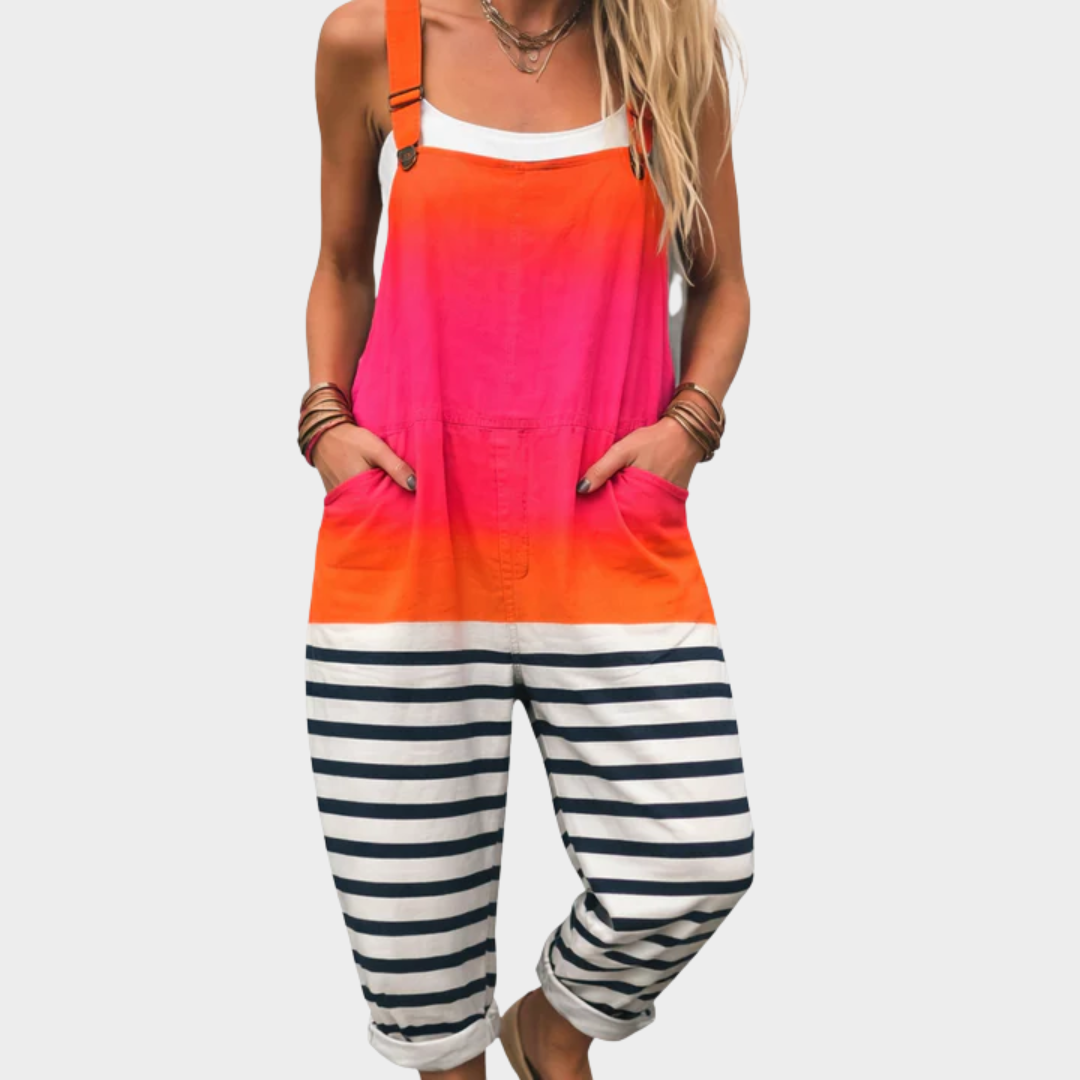 Cozy Printed Overalls