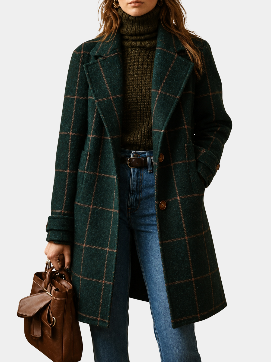 BETHANY | PLAID COAT FOR WOMEN
