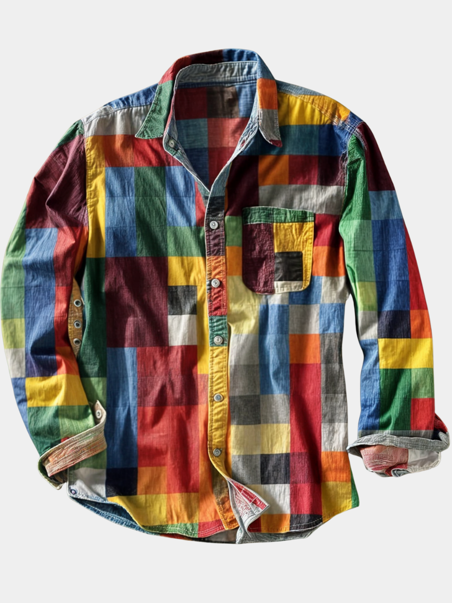 CLYDE | PATCHWORK SHIRT FOR MEN