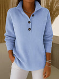 FLORENCE | V-NECK POLO SWEATER