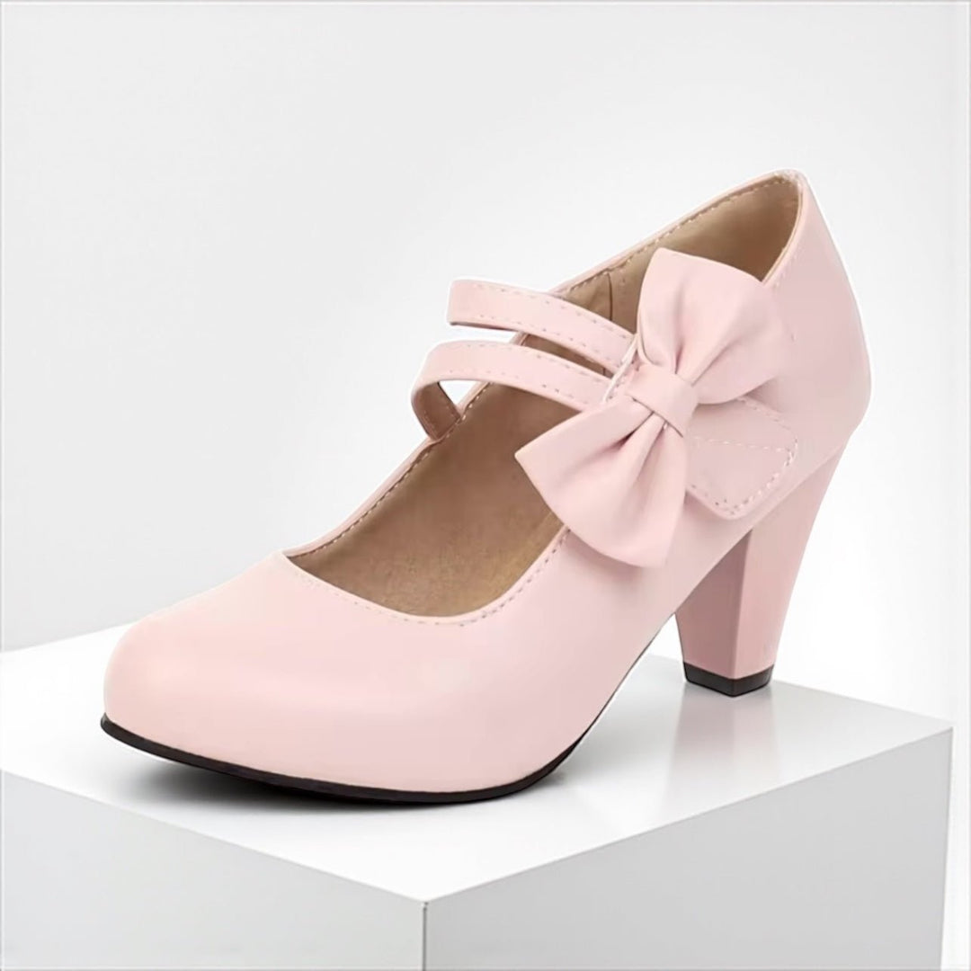 BELLA BOW HEELS